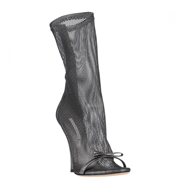 NWT Marco De Vincenzo Steel Gray Ankle Boots Size 11 - Picture 2 of 4